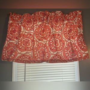 Custom made pleated valance